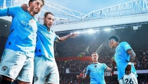 曼城发布德比战海报：德布劳内、马尔穆什、萨维尼奥、尼科出镜